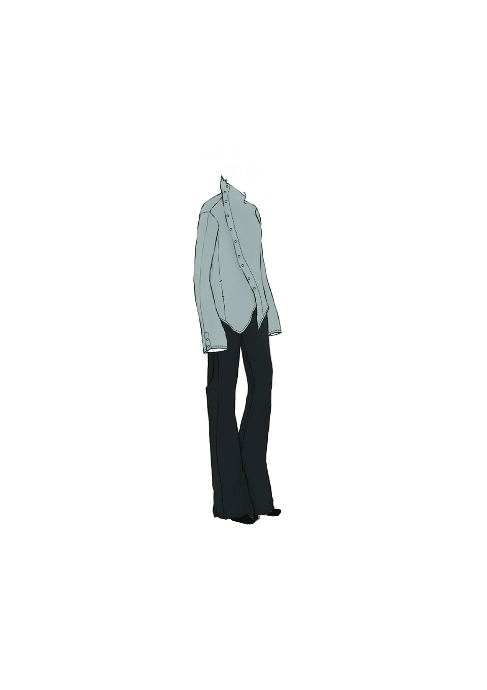 Sonder Look 2: monochrome layered silhouette