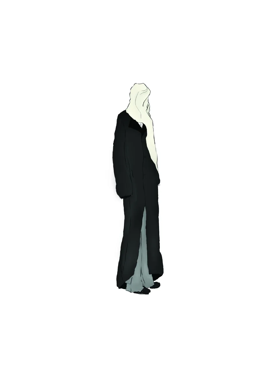 Sonder Look 3: oversized silhouette with asymmetric tailoring