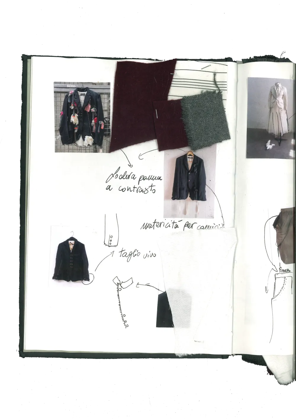 Studio development project by Tommaso Curatella, fashion research and visual exploration