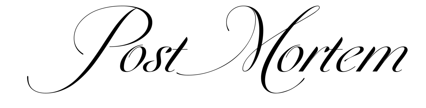PostMortem graduate fashion collection logo